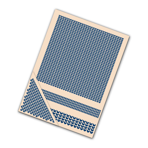 Tattered Lace Set of 4 Embossing Folders --Knitted EF115