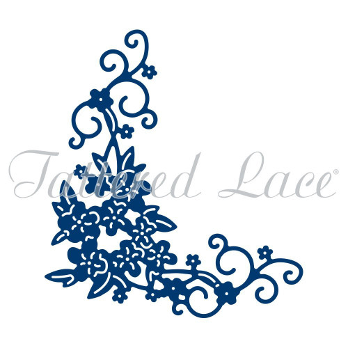 Disty Flourish Corner: Tattered Lace Metal Card Die Stephanie Weightman