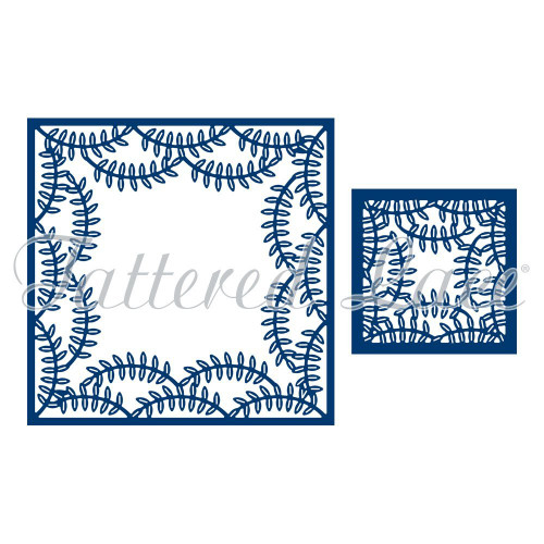 Tattered Lace A Little Bit Ditsy Leaves Frames Metal Card Die