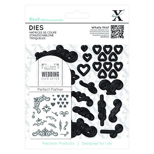 DoCraft XCut - Flourishes (Wedding Ever After) 25-Dies Metal Cutting Die Set