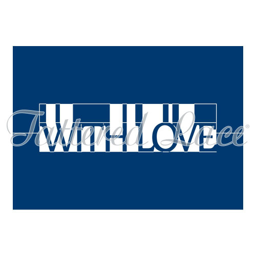 Tattered Lace Pop Up Word - With Love Cutting Die Set ETL219