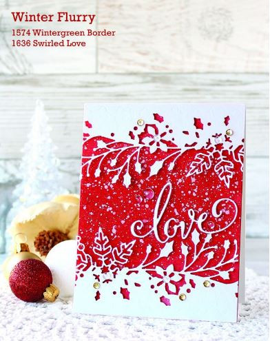 Poppystamps 100% Steel Die Swirled Love 1636