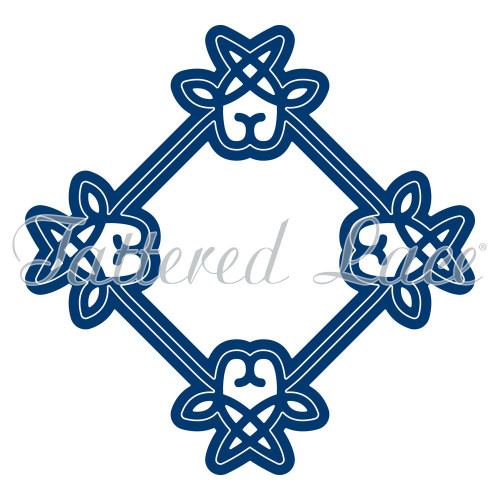 Tattered Lace Inverse Flourish Square 1 Jasmine Cutting Die Set ETL192