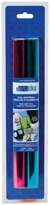 Yudu Foil Sheets: Pink & Teal