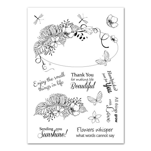 Tattered Lace Spring into Summer Plaque Cutting Die & Stamp Set