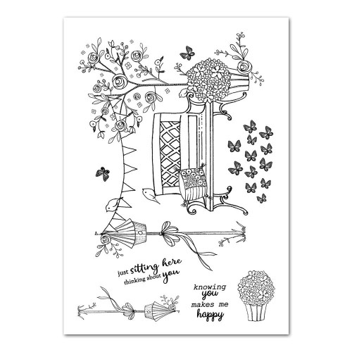 Tattered Lace Take a Seat Cutting Die & Stamp Set