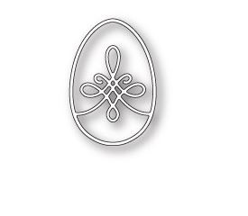 Poppystamps 100% Steel Die Arpeggio Egg 1722