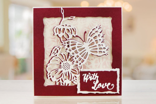 Tattered Lace Love is in the Air Cutting Sentiment Die Set TLD0114