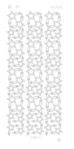 Find It Trading Star Corners Mirror Silver CD3066Z