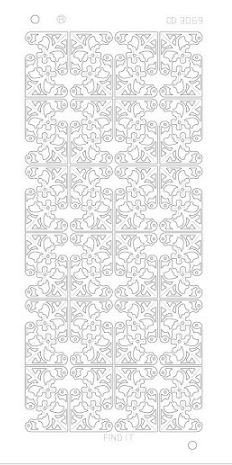 Find It Trading Flower Corners Mirror Gold D3069G