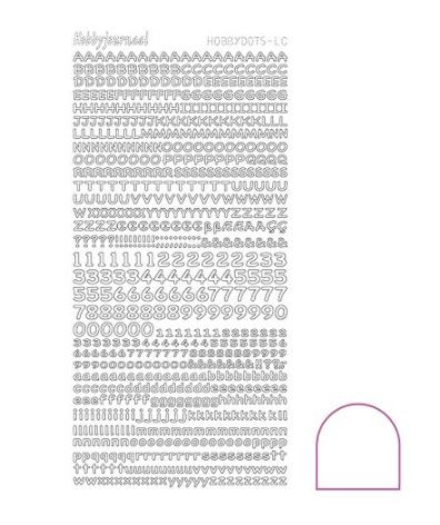 Find It Trading Hobby Dots Mini Alphabet - WHITE  STDALCO