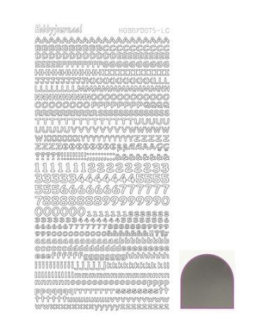 Find It Trading Hobby Dots Mini Alphabet -Mirror SILVER  STDMLC8