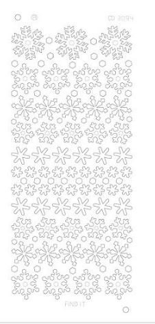 Find It Trading Snowflakes Mirror Silver CD3094Z