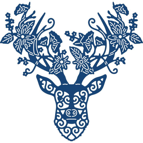 Tattered Lace Metal Die-Floral Stag