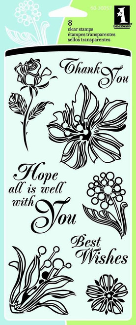 Inkadinkado Floral Expressions Clear Stamps