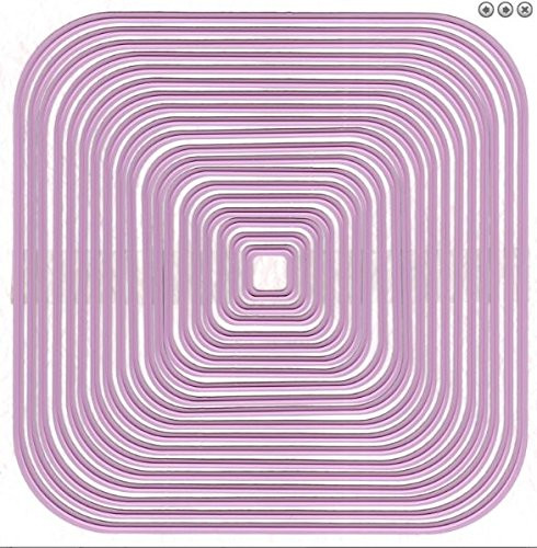 Nellie's Multi Frame Straight Square-2 Cutting Dies 19-Dies