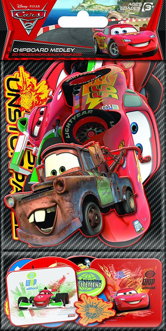 Sandylion Cars Chipboard Medley with Clear Varnish Sticker