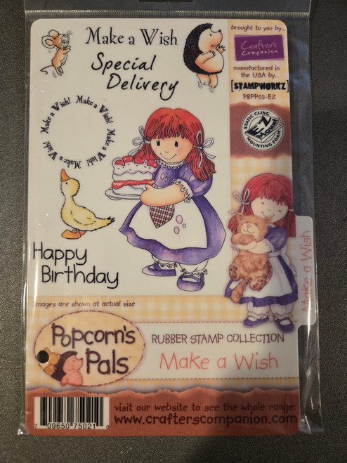 POPCORN'S PALS MAKE A WISH EZMount Stamp Set3