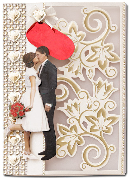 Hearty Craft 10 Luxury Cards - HC8776 Pearlized, Foiled, Die-Cut and Embossed