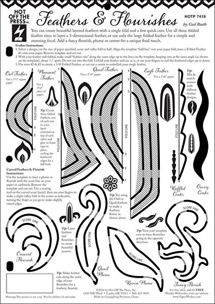 HOTP Template FEATHERS AND FLOURISHES 8.5X11 7419