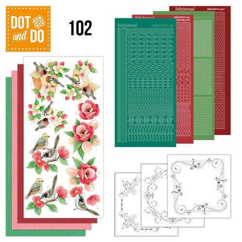 Dot and Do Nr. 102 Card Kit Garden Classics HobbyDot Stickers, 3D Image & Layered Cards
