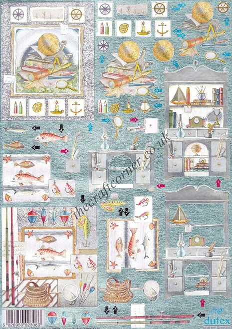 Metallic Pre Cut 3D Explorer & Fishing