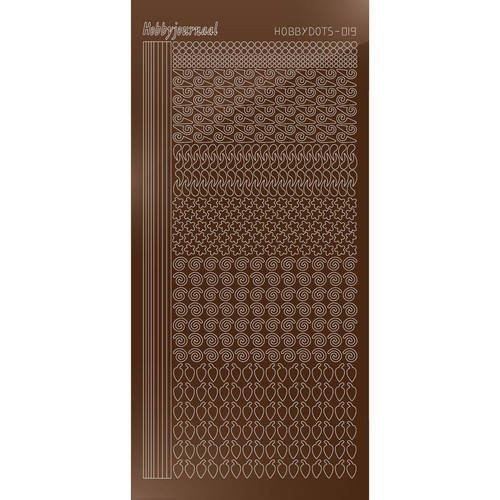 Find It Trading Hobbydots sticker -STYLE19 -  Mirror - Brown