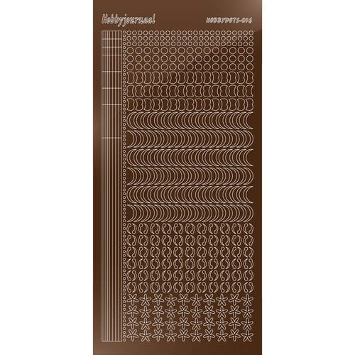 Find It Trading Hobbydots sticker style 16- Mirror - Brown