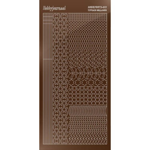 Find It Trading Hobbydots sticker style 11 - Mirror - Brown