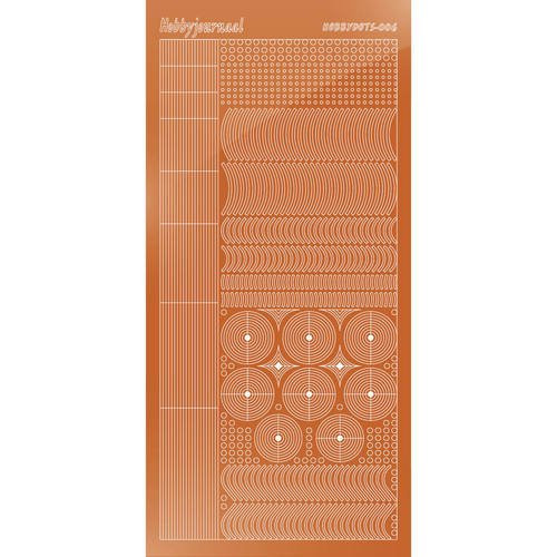 Find It Trading Hobbydots sticker style 5- Mirror - Copper