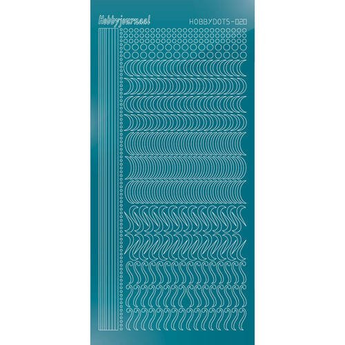 Find It Trading Hobbydots sticker style 20 - Mirror - Turquoise