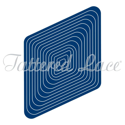 Tattered Lace Rounded Corners Essentials Diamonds Cutting Dies 440807