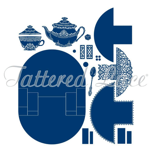 Tattered Lace Rocking Stepper Card Die Set - 18-Piece set - 443990