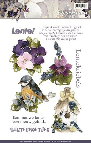 Precious Marieke Springtime Flowers Stamps - 4 Images Stamps PMSC10002