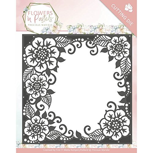 Precious Marieke- Flowers In Pastels- Floral Frame Cutting Die PM10134