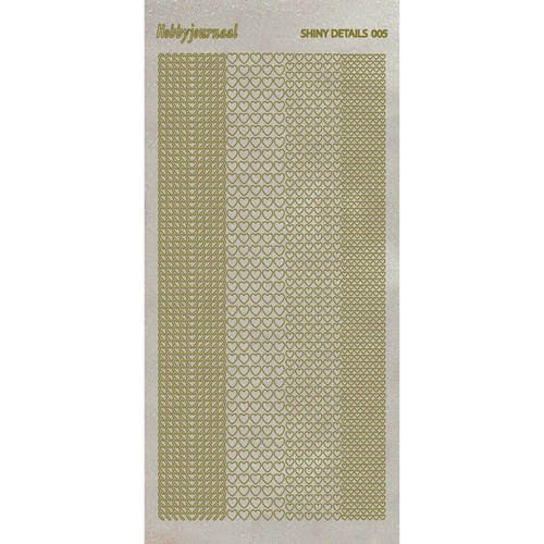 Find It Trading Shiny Details Borders with Tiny Hearts Trans GOLD Stickers SDS002TG