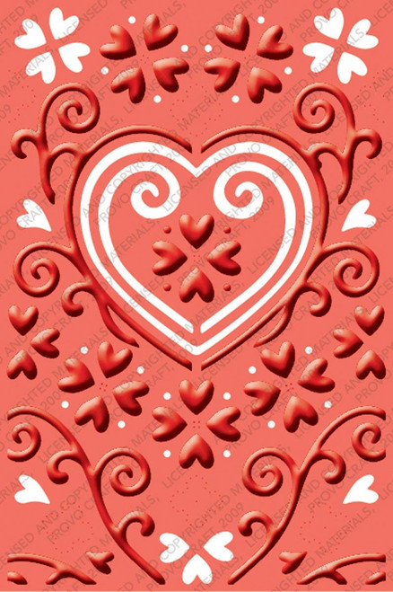 Provo Craft Cuttlebug Plus A2 Embossing Folder, He Loves Me