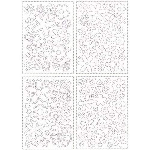 Ready-to-Glitter Flowers 27961 Making Memories Double Sided Adhesive for Glitter Flock Microbeads Foil