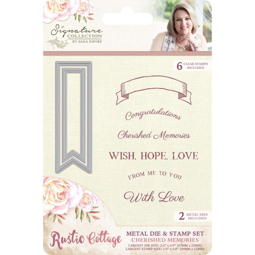 Crafters Companion Rustic Cottage Stamp & Die Set S-RC-MDS-CHER