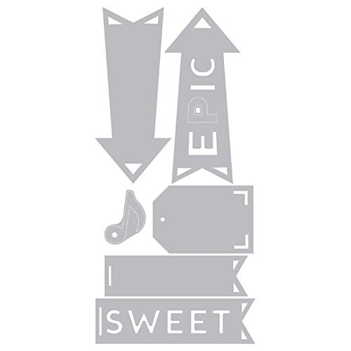 Sizzix Thinlits Die Set, Epic and Sweet by Jillibean Soup for Hampton Art (6 Pack)