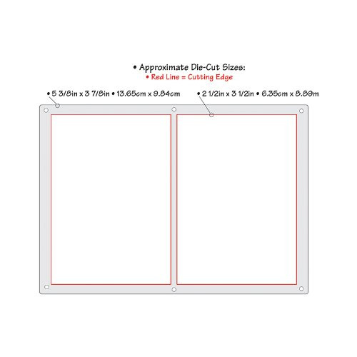 Sizzix Thinlits Grid Works Die 5.375x3.875-2.375x3.375 Rectangles 658869