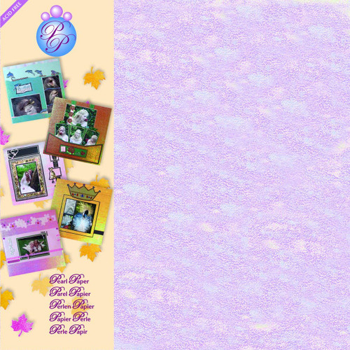 JEJE Produkt Pearl Paper for Scrapbooking, White