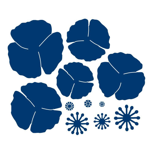 Tattered Lace Charisma Swift Poppy Cutting Die, Silver 443701