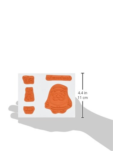 North Coast Creations Cling Rubber Stamps, 5' by 6.75'- Secret Santa