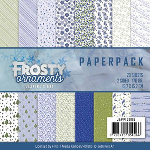 Jeanine's Art Frosty ornamnets 6X6 Paper Pack 23 2-Sided Sheets