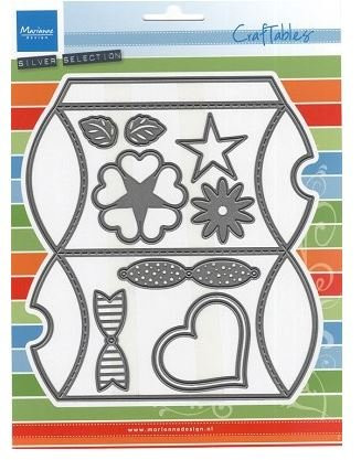 Marianne Design: Craftables Pillow Box Cutting Die Set CR1386