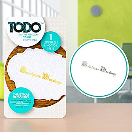  TODO Christmas Blessings Letterpress & Hot Foil Press 140476