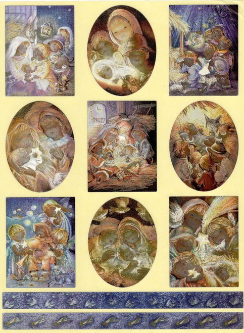 Dufex Cute Nativity Self Adhesive Stickers 
