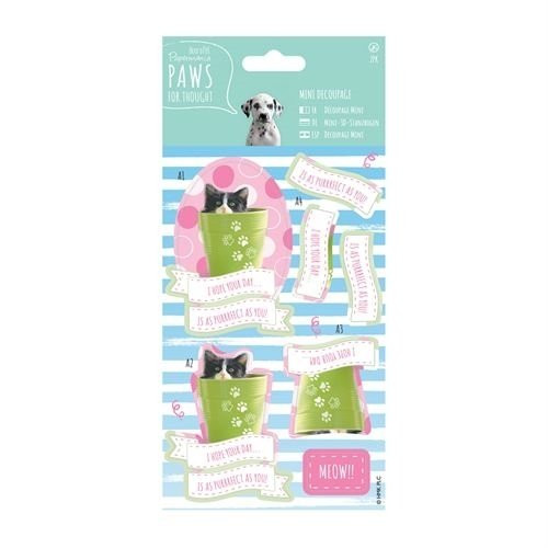 Docrafts Papermania Paws for Thought - Mini Decoupage - Kittens Puppies
