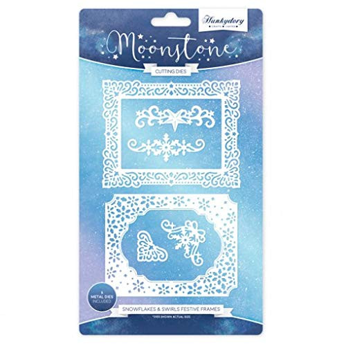 Hunkydory Moonstone Snowflakes & Swirls Festive Frames - Cutting Dies MSTONE043
